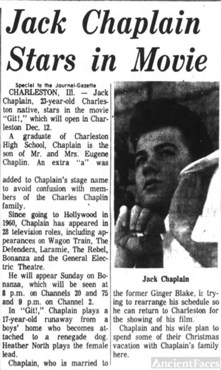 Jack Chaplain Biography, Age, Height, Wife, Net Worth, Family