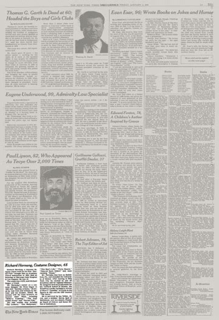 Richard Hornung Biography, Age, Height, Wife, Net Worth, Family